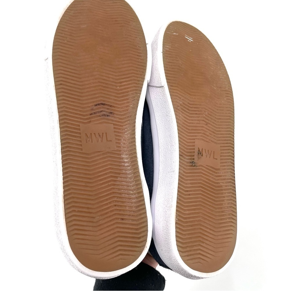 MADEWELL Sidewalk High-Top Sneakers in Suede Navy - Picture 8 of 9